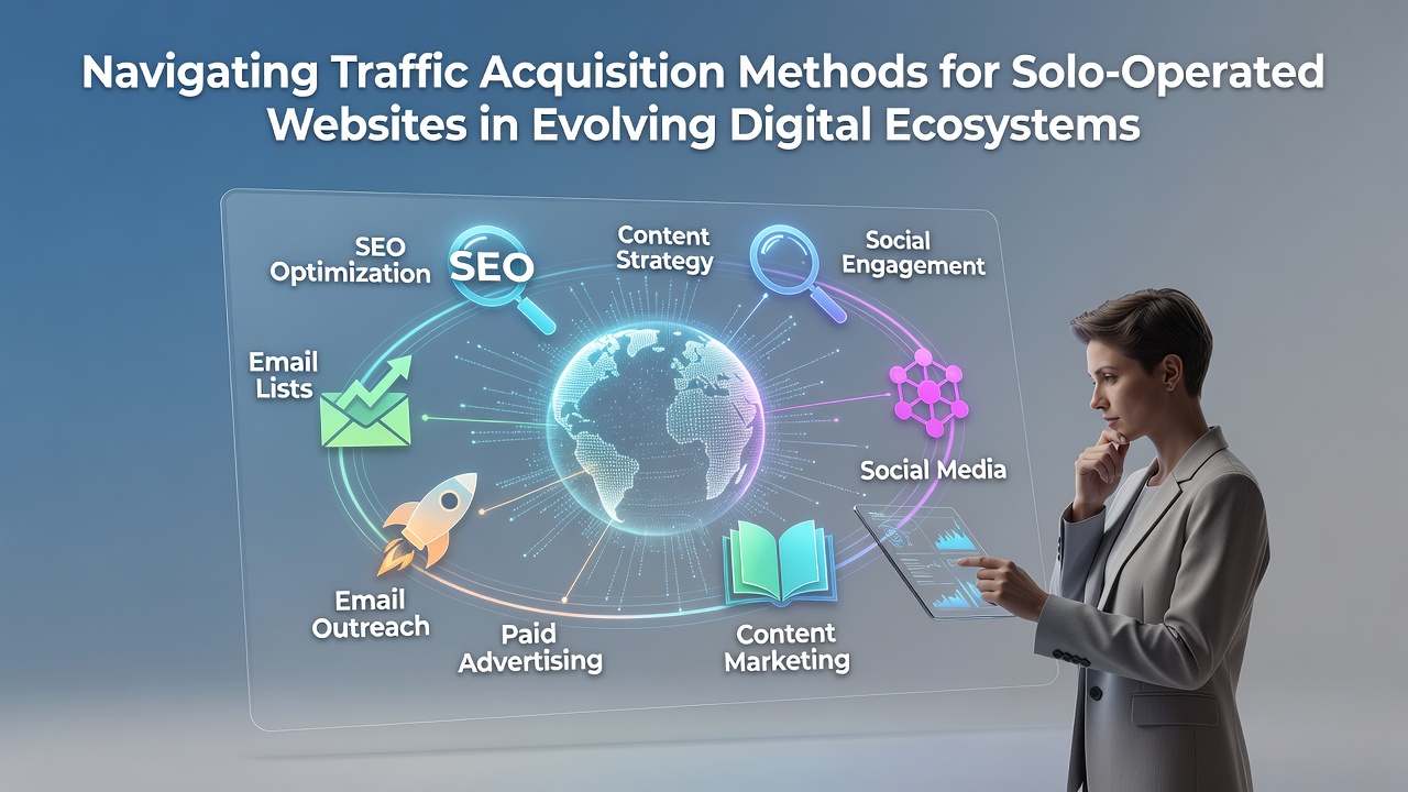 Navigating Traffic Acquisition Methods for Solo Operated Websites in Evolving Digital Ecosystems